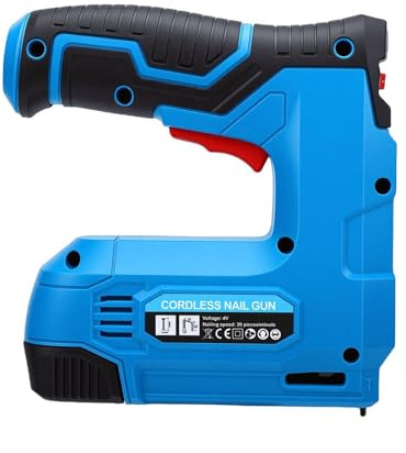 Fafeicy Pistola Grapadora Eléctrica Pistola de Clavos de Iones de Litio Batería Portátil Inalámbrica Carga Rápida Alta Capacidad 1500 MAh para Tapizar Carpintería Proyectos de Bricolaje