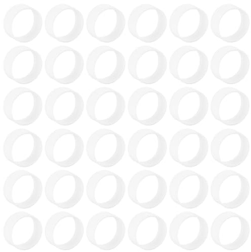 Cabilock Bridas de Silicona para Cables Color Blanco 12 Mm X 5 Mm X 0,6 Mm 500 Piezas Bandas de Goma Reutilizables para Organizar Cables de Datos y Energía en Hogar y Oficina