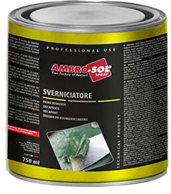 AMBRO-SOL - SVERNICIANTE IN BARATTOLO 750 ML PER METALLI, LEGNO, VETRO, PLASTICHE - COD. I262