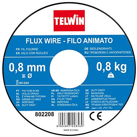 Telwin Fil Coil Halma FLUX, 0.8mm -0.8 kg à souder