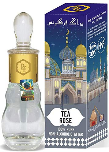 Parag Fragrances Tea Rose 25ml Attar/Itra/Natural Fragrance Oil/Perfume Oil (Arabian Series) 0% Alcohol, Long Lasting & Naturally Distilled Attars