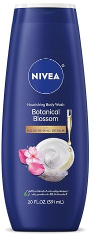 NIVEA Nourishing Botanical Blossom Body Wash - with Nourishing Serum - 20 fl. oz. Bottle