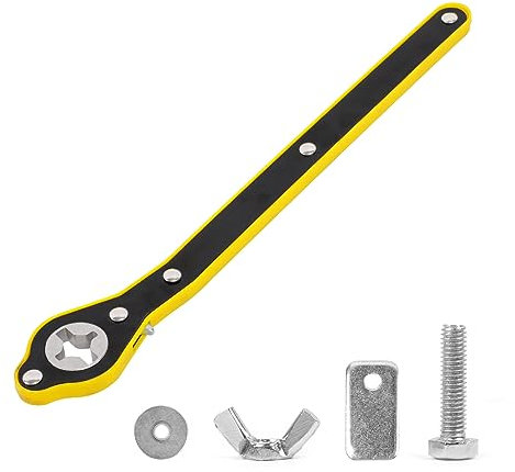 MR CARTOOL Universal Automotive 360 ° drehbarer arbeitssparender Klinkenschlüssel, Scherenheber Hubgeschwindigkeitsgriff Werkzeug Jack Lug Griff Werkzeug Reifen Rad Jackschlüssel