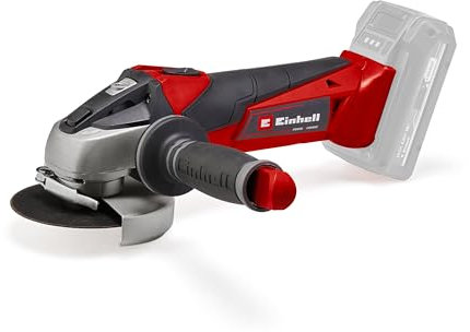 Einhell Amoladora angular con batería TE-AG 18/115 Li-Solo Acc Power X-Change (18 V, 115 mm diámetro de disco, 28 mm profundidad de corte, arranque suave, incl. disco, sin batería)