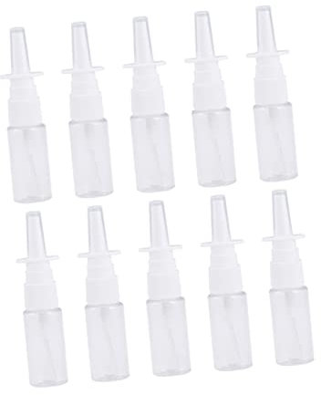 minkissy 20piezas Botella De Spray De Transparente De Hombros Planos Frasco Atomizador Para Pulverizador Nasal Mini Frasco De Atomizador De Niebla Fina Para Uso Personal