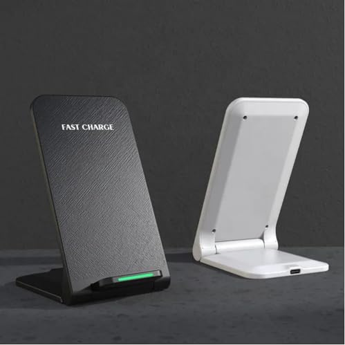 HP Wireless Charger, 15W Fast Wireless Charging Stand for Samsung Galaxy S24/S23/S22/S21/S20/S10/S9+/S9/S8/S7 Note 20/10, 7.5W for iPhone 15/14/13/12/11/SE 2020/X/XS/XR/8/8P and Qi-Enabled Phone