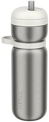 Mepal - Thermo-Trinkflasche Twist Sport - Auslaufsicher - Trinken ohne Flasche zu kippen - Vakuumisoliert: 6 Stunden warm/ 10 Stunden kalt - Wasserflasche - 600 ml - Ceramic white