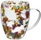 Dry Flowers Glass Coffee Mugs Double Walled Tea Cup Clear Glass Dried Flower Cup with Handle for Cold Beverages Gifts for Women Mum Wife Friend (350ml) (Colorful)