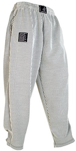 Herren Bodybuilding Hose NM Weiss – Weite Gym Sporthose & Pumperhose | Bequeme Trainingshose für das Kraftsport-Studio, weiter Oversize-Schnitt für Herren