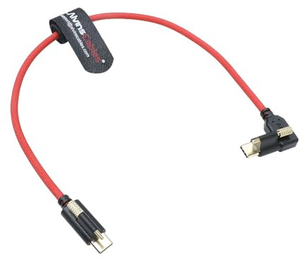 Alvin's Cables Cables ultraflexibles de bloqueo USB-C Cable de transferencia de datos para monitor Pyxis Blackmagic, USB-C 3.2 10Gbps Cable de alta velocidad para Micro Studio Blackmagic 4K G2 12in