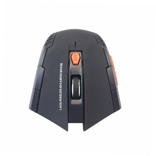 Angoily Souris Ergonomique sans Fil de Jeu 2.4ghz, 6 Boutons, Optique USB, Récepteur USB, pour PC de Bureau et Ordinateur Portable
