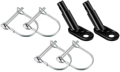 Demsyeq Bicycle Trailer Hitch | Bicycle Trailer Parts - Quick-Release Shock-Absorbing Heavy-Duty Attachment for Camping Hiking Road-Trip