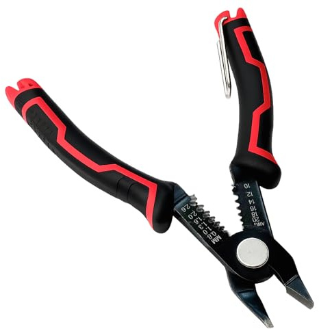 Pince Coupante 3 in 1 16,5 cm, Coupe Câble Électrique Multifonction, Pince Électricien pour Toron 10 20 AWG, Pinces Coupantes Robustes pour Réparation Électronique et Travaux Domestiques