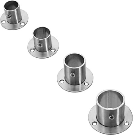 Edelstahl Flansch Wandrosette Wandhalter Wandlager Rohr Rundrohr 1-05 (Ø25mm)