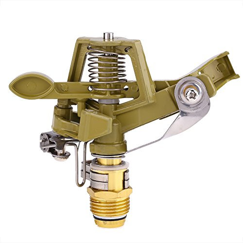 1/2 Inch 360° Adjustable Rotary Zinc Alloy Water Irrigation Sprayer Sprinkler Lawn Garden Grass Irrigation Spray Head(1/2 Inch)