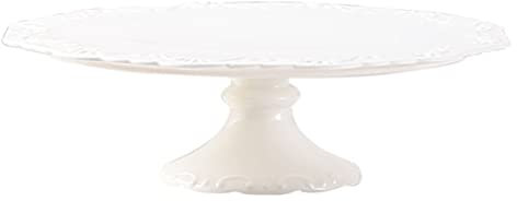 HEMOTON - Alzatina per Torte Rotondo, per Dolci, Cupcake, in Ceramica, per Matrimoni, tè, Feste di Compleanno, Feste