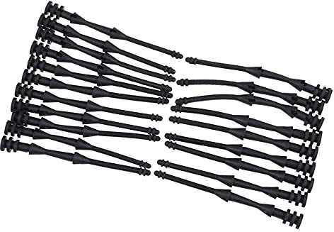 Anti vibration mount PC Fan screws Damper Long Rubber mounts Case Rubber Fan Mount Silicone Rivet Fan Pin Screw [20 Pcs] 65mm Long Rubber Fan Mount for vibration reduction.