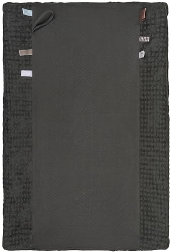 Snoozebaby Tragbare Wickelunterlage Baby - Wickelclutch 45x70cm - Wickelauflage - Windeltasche mit Fächern - Windel Organizer - Grün - Dark Green