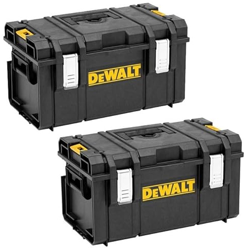 DEWALT 2x Toughsystem DS300 Tough System Case Tool Box Storage Box Stackable 35L