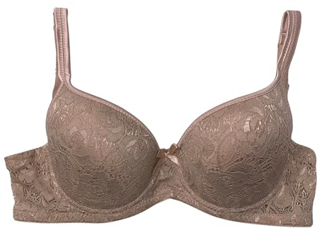 STILL Reggiseno Donna Confezione 3 Pezzi in Pizzo con Ferretto Coppa B C D Preformato Imbottito Bra Push UP G511 (IT, Taglia della Coppa & Taglia della Fascia, C, 4, 3 Beige)