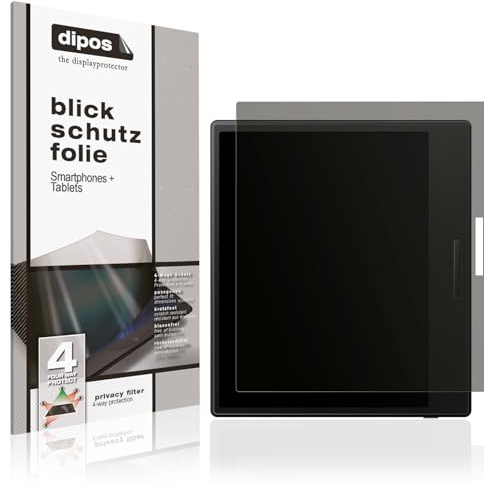 dipos Blickschutzfolie für Onyx Boox Go Color 7 | Displayschutz matt mit 4-Wege Sichtschutz-Effekt, Privacy Filter, passt perfekt, kratzfest, blasenfrei, selbstklebend