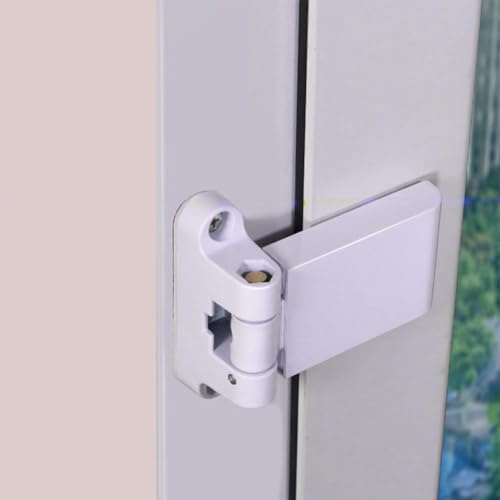 Besshepplo 1 charnière réglable pour portes en acier et plastique pour portes en acier et battants en plastique blanc