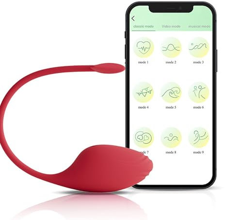 PINTLE APP Bluetooth Vibrierende Ei für Frauen Klitoris Vibro Ei mit 9 Vibrationsmodi für sie Klitoris und G-Punkt Stimulator Frauen Kugelvibrator Sex Spielzeug für Dildo Vibratoren Sex Spielzeug