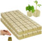 HJYDGJ 100 unidades de esteras de cultivo de lana de roca, dados de lana de roca, cultivo, esquejes agrícolas, lana de roca, hoja de cultivo, cubo de lana de roca, sustrato de cultivo sin suelo, 25 x