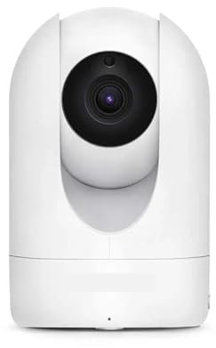 VEKELETE Telecamera WiFi da 4 MP Pan & Tilt 2,4/5 GHz IP Telecamera Interna AI Rilevamento Umano Telecamere di videosorveglianza Domestica(E/U,4MP White)
