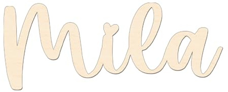 Schriftzug Holz personalisiert – 3D Türschild Namensschild oder Wunschtext, 10-30 cm breit – aus deutscher Holzmanufaktur – für Kinderzimmer Flur Haustür Deko Geschenk