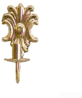 Wandkerzenhalter aus Eisen, Vintage-Stil, Wandmontage, dekorativer Kerzenhalter mit ethnischer Heimdekoration für Wohnzimmer, Flur oder Terrasse (Gold)