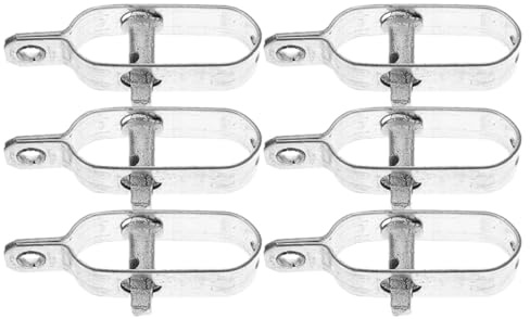 Lurrose Lot de 6 Tendeurs de Câble d'acier 90 Mm, Tendeurs de Fil Métallique Robustes pour Serrage de Jardin, Outils Pratiques pour Tendre Le Fil, Résistants à l'usure et Adaptés