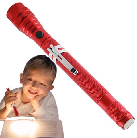 Lampe de poche LED extensible magnétique, lampe de poche télescopique avec