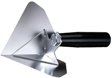 Handheld Wall Finishing Trowel Stainless Steel Inside Corner Tool with Shaped Head for Plaster Putty Interior Line Cleanup Work Projects Inside Corner Trowel Plaster Putty Wall Finishing Interior Line