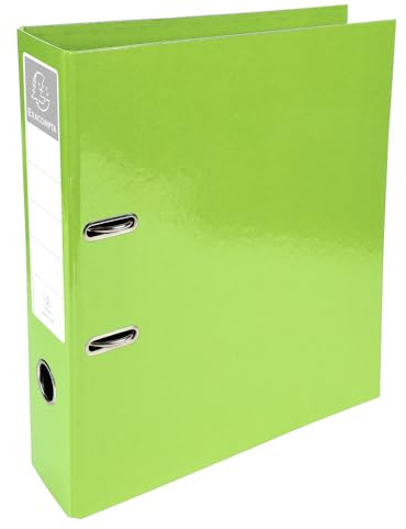 Exacomptaiderama 32 x 30 cm 70 mm Rücken Aktenordner – Lime Grün (10 Stück)