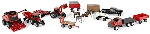 ERTL 1/64 Case IH Tractor and Vehicle 20 Piece Value Set ZFN44091