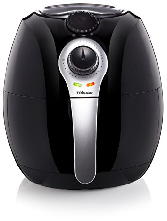 XL-Fritteuse mit 3,2Liter Fassungsvermögen für bis zu 5 Portionen frische Pommes. Mit integrierter Umluftfunktion zum Frittieren, Backen und Rösten ohne Öl und Fett. 1500Watt Leistung. Farbe: schwarz
