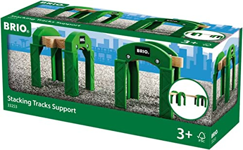 BRIO World Stapelbares Brückensystem - Spielzeug ab 3 Jahre | BRIO Holzeisenbahn-Zubehör, Kleinkindspielzeug, Geschenk für Jungen und Mädchen