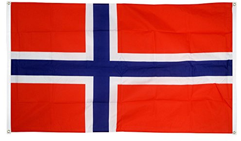 Flaggenfritze® Balkonflagge Norwegen - 90 x 150 cm