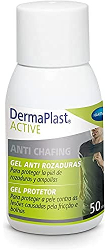 DermaPlast ACTIVE Anti-Chafing, Anti-Chafing-Gel, Anti-Reibung, schützt die Haut der Oberschenkel, Brustwarzen, Hals, Achseln oder Füße, beugt Blasen und Irritationen vor, 50 ml