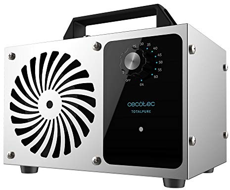 Cecotec Generatore di Ozono Totalpure 4000 Ozono. Potenza 120 W, Pulisce 28 G/Ora, Timer Fino a 60 Minuti, Spegnimento Automatico, Copertura Fino a 100 M2, Facile da Trasportare.