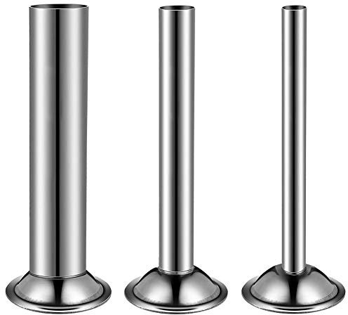 3PCS Sausage Stuffer Tubes | Sausage Maker Kit for Electric Meat Grinder, Food Meat Stuffing Filling Pipe with Funnels Attachment