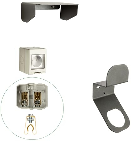 Kreainvent Steckdose für Elektroautos, 1 phasig, 16A, 3,7kW, Set Steckdose mit Wetterschutz und EV Kabel Halterung