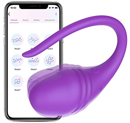 LYAMais Vibrator Sexspielzeug mit App Fernbedienung Vibratoren mit 9 Vibrationsmodi,Vibratoren Leise und Stark Klitoris G-punkt Anal Sex Toys Fernbedienung für Paare（Lila）