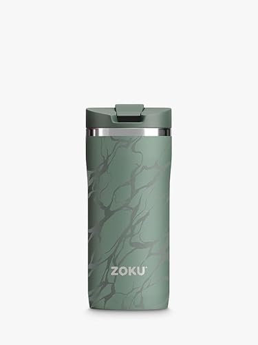 Zoku 400ml Travel Mug - Green Marble