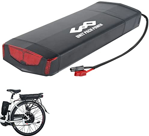 PANDA CYCLE Batería Ebike de 36V Batería de Litio de 13Ah / 16Ah con Rejilla Trasera para Motor sin escobillas/Bafang de 550W 500W 350W 250W Rear Rack Ebike Batería