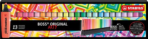 Markeerstift stabilo boss 70/23 arty bureauset | Etui a 23 stuk | 5 stuks