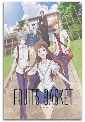 NUSLNG Fruits Basket Poster Decorative Canvas Poster Wall Art Decor Living Modern Family Bedroom Decoration Posters 12x18inch(30x45cm) Unframe-style