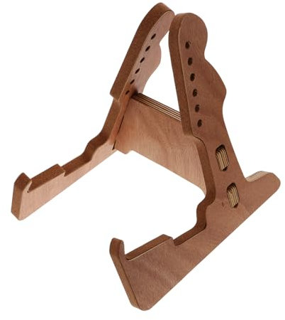 FUNOMOCYA Gitarrenständer Aus Holz Für Akustik Und Bassgitarren Bodengitarrenständer Mit Vertikalem Design Platzsparend Und Stabil Für Mehrere Instrumente