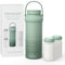 Momcozy Portable Breast Milk Cooler for Outdoor, 22oz Larger Capacity Travel Breastmilk Chiller with 2pcs, 360°Total Cooling for 24Hours, Baby Bottles for Breastmilk Storage, Breastfeeding Essential